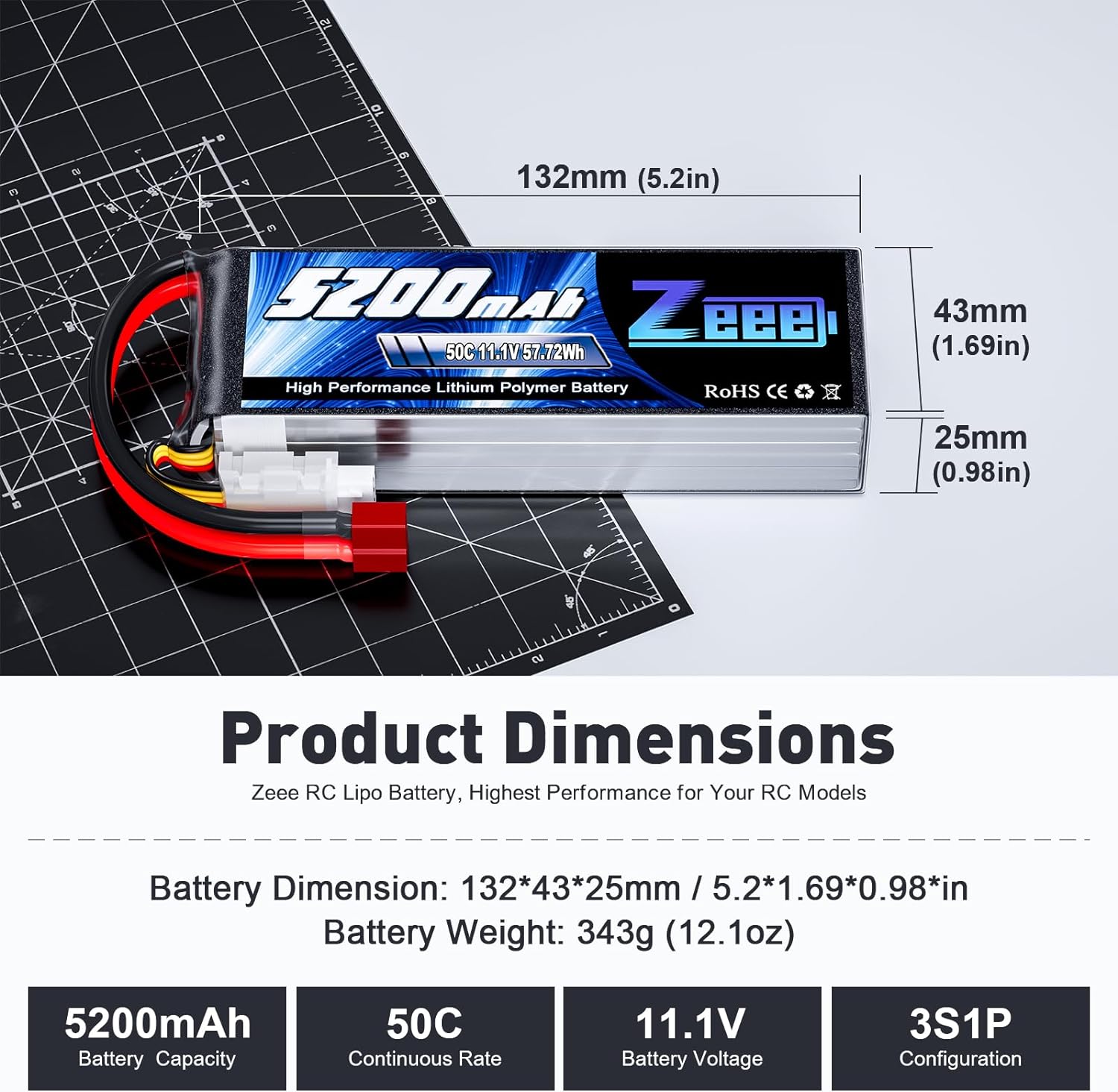 1/2 jednostki Zeee 11.1V 50C 5 – Drone Controller Hood recenzja i cena